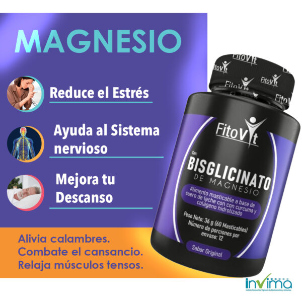 BISGLICINATO DE MAGNESIO X60 UND FITOVIT